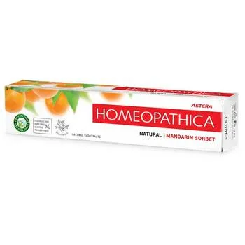 Pasta de dinti homeopatica Natural Mandarin Sorbet, 75ml, Astera