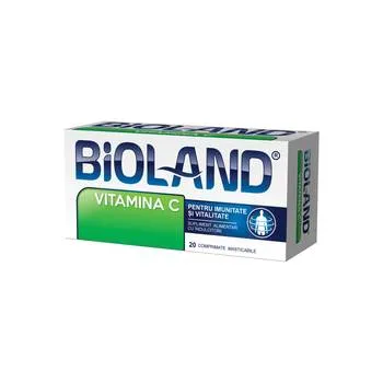 Vitamina C simpla Bioland, 20 comprimate masticabile, Biofarm