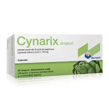 Cynarix, 60 drajeuri, Montavit