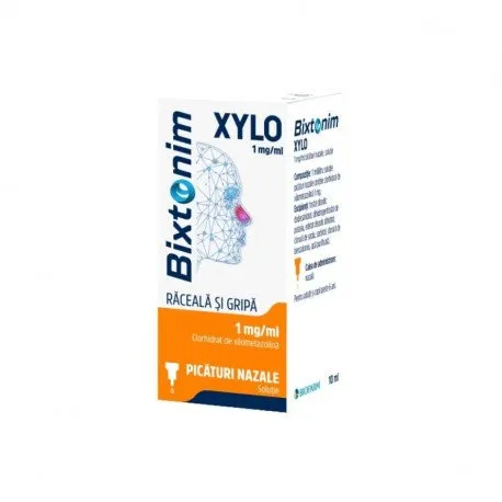 Bixtonim Xylo® 1mg/ml picaturi nazale, probleme respiratie, 10ml