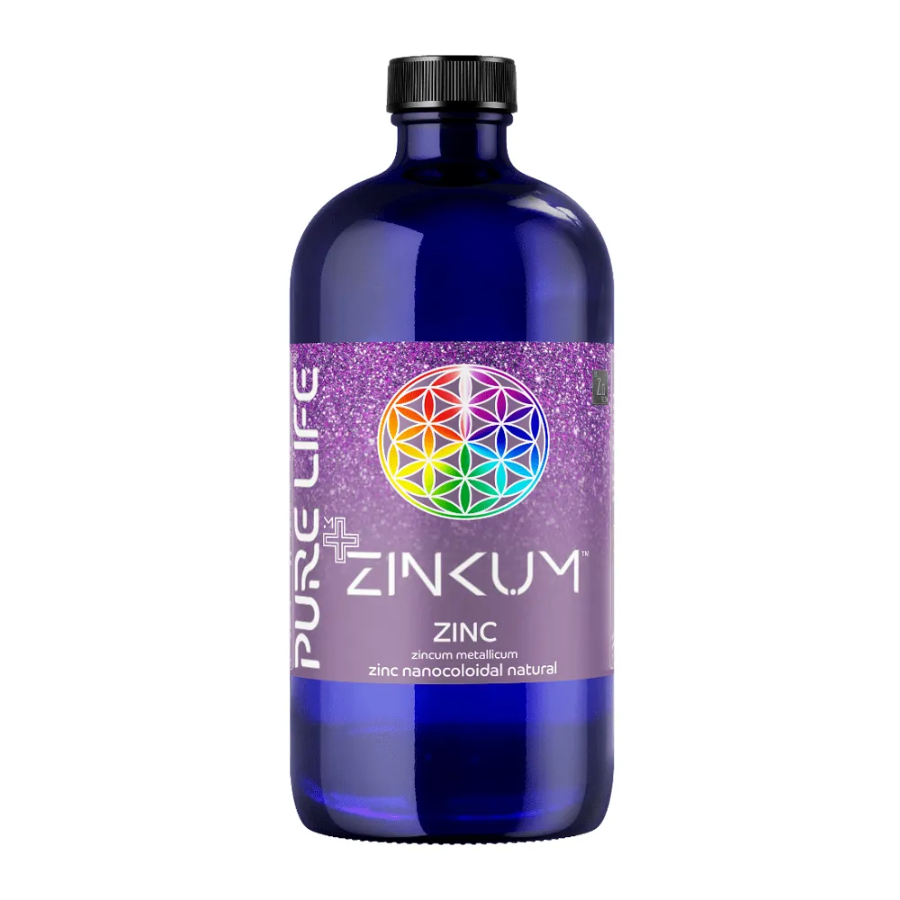 Zinc nanocoloidal Minerals+ Zinkum, 480 ml, Pure Life