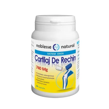 Cartilaj de rechin 740 mg, 30 capsule, Noblesse