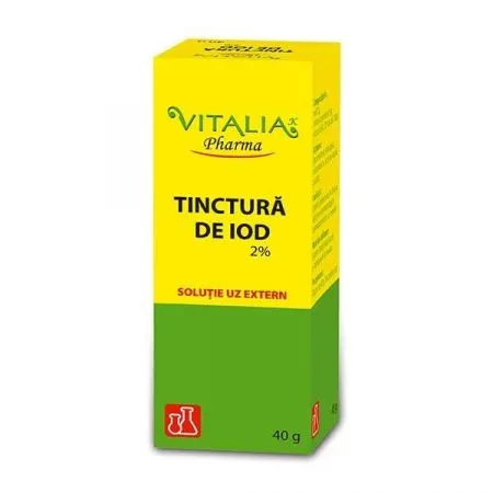 Tinctura de iod, 2%, 40 g, Vitalia