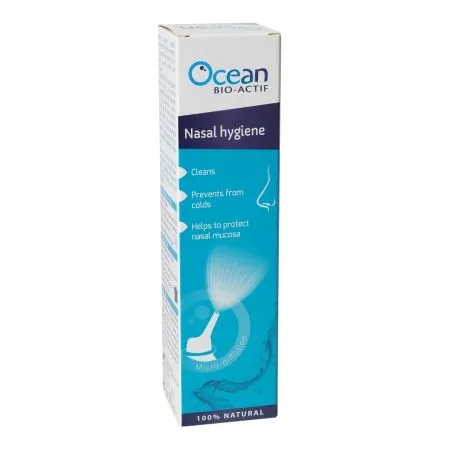 Apa de mare izotonica pentru adulti Ocean Bio-Actif lgiena nazala, 125 ml, Yslab