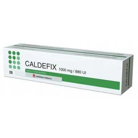 Caldefix, 1000mg/ 880UI, 20 comprimate efervescente, Recordati