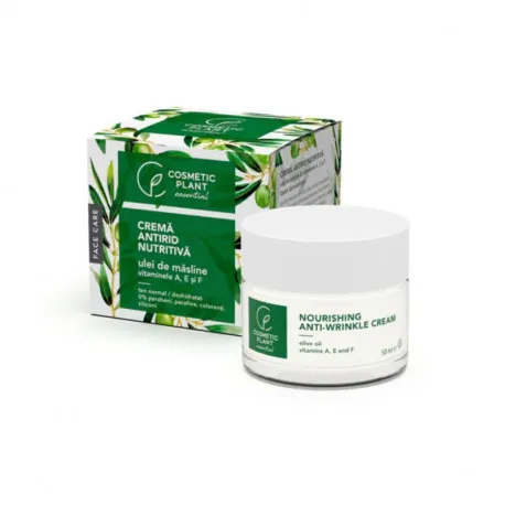 Cosmetic Plant Crema antirid nutritiva ulei de masline & vitaminele A, E si F, 50ml