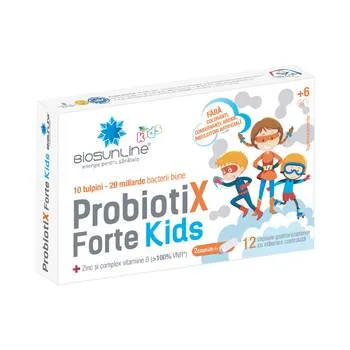 Probiotix Forte Kids, 12 capsule gastrorezistente, BioSunLine