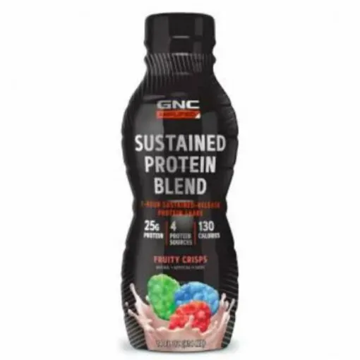 GNC AMPLIFIED SUSTAINED PROTEIN BLEND SHAKE PROTEIC FRUITY CRISPS 414 ML