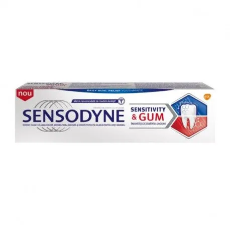 Sensodyne pasta dinti Sensitivity and Gum, 75 ml