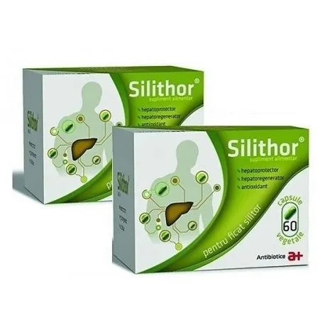 Silithor, supliment alimentar pentru ficat, 60 capsule 1 cutie +1 cadou