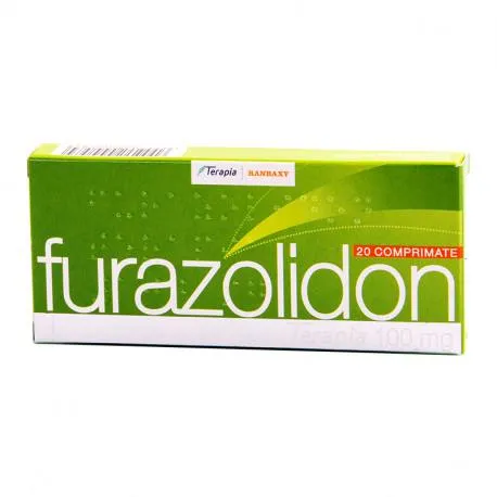 Furazolidon 100mg, 20 comprimate, afectiuni digestive