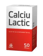 Calciu lactic 500mg x 50 comprimate (Biofarm)