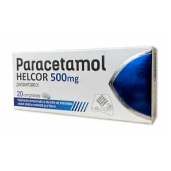 Paracetamol 500mg, 20 comprimate, AC Helcor