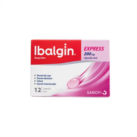 Ibalgin Express 200mg, 12 capsule