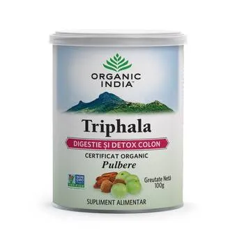 Triphala Digestie Detox Colon, 100g, Organic India