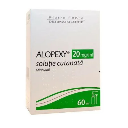 Alopexy, 20mg/ml soluţie cutanată, 60 ml, Pierre Fabre