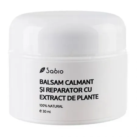 Balsam calmant si reparator cu extract de plante, 30 ml, Sabio