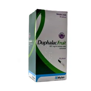 Duphalac Fruit solutie orala 667 mg/ml Lactuloza, 20 plicuri, Mylan