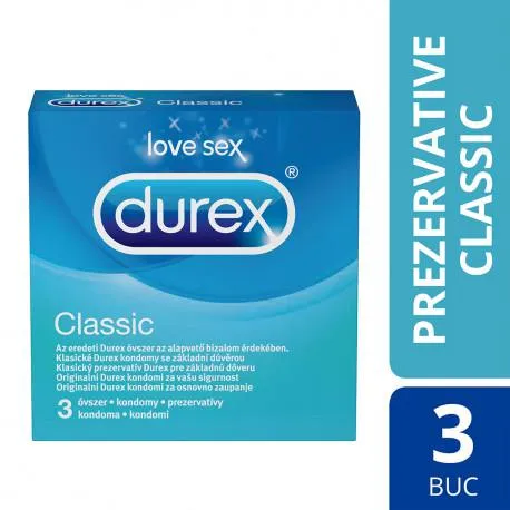 Durex Clasic prezervative, 3 bucati