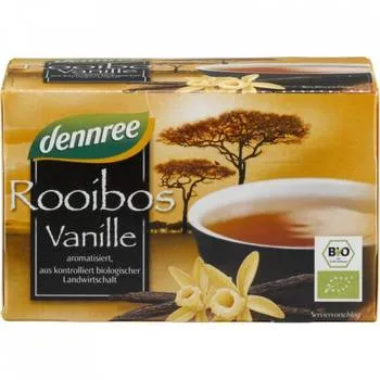 Ceai Rooibos cu vanilie 20 plicuri, 30g, Dennree
