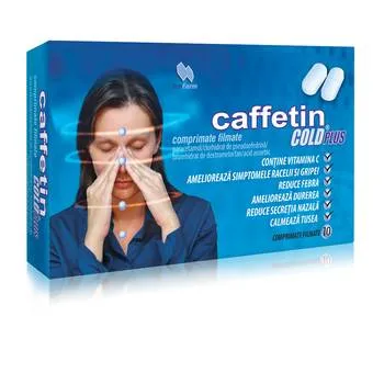 Caffetin Cold Plus, 10 comprimate filmate, Alkaloid