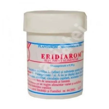 Eridiarom, 50 comprimate, Plantarom Microproductie