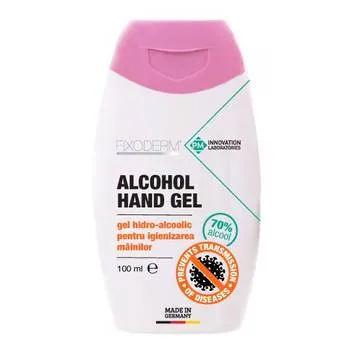 Gel hidro-alcoolic pentru igienizarea mainilor FixoDerm, 100ml, P.M. Innovation Laboratories