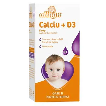 Sirop Calciu + Vitamina D3 Alinan, 150ml, Fiterman