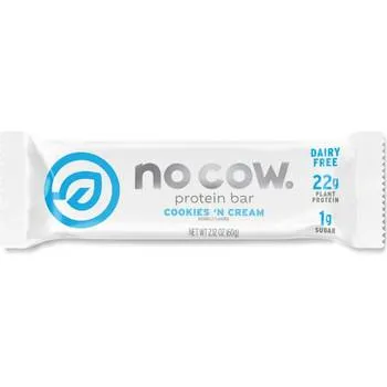 Baton proteic cu aroma de biscuiti si frisca No Cow Protein Bar, 60g, GNC