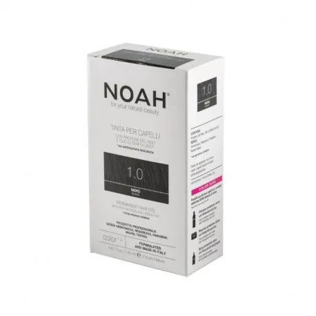 Noah Vopsea de par naturala fara amoniac, Negru (1.0), 140ml