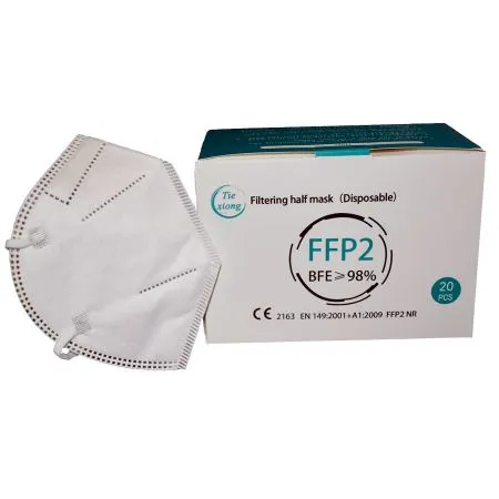 Masca de protectie tip FFP2 de culoare alba, 20 bucati, Depomedical