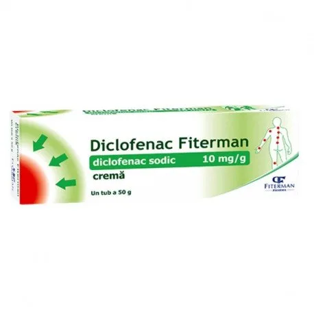 FITERMAN Diclofenac 10 mg/g, 50 g crema