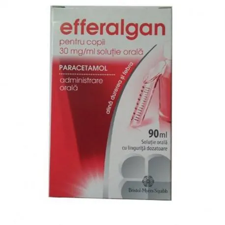 Efferalgan pentru copii 30 mg / ml x 90 ml solutie orala