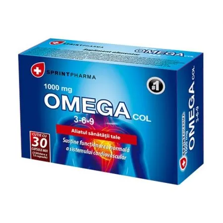 Omega col 3-6-9, 30 capsule, Sprint Pharma