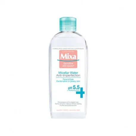 MIXA Apa micelara pentru ten cu tendinta acneica, 400 ml