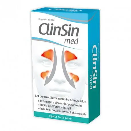 ClinSin med, 1 set irigator + 16 plicuri
