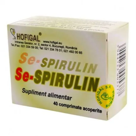 HOFIGAL Se-Spirulin, 40 tablete