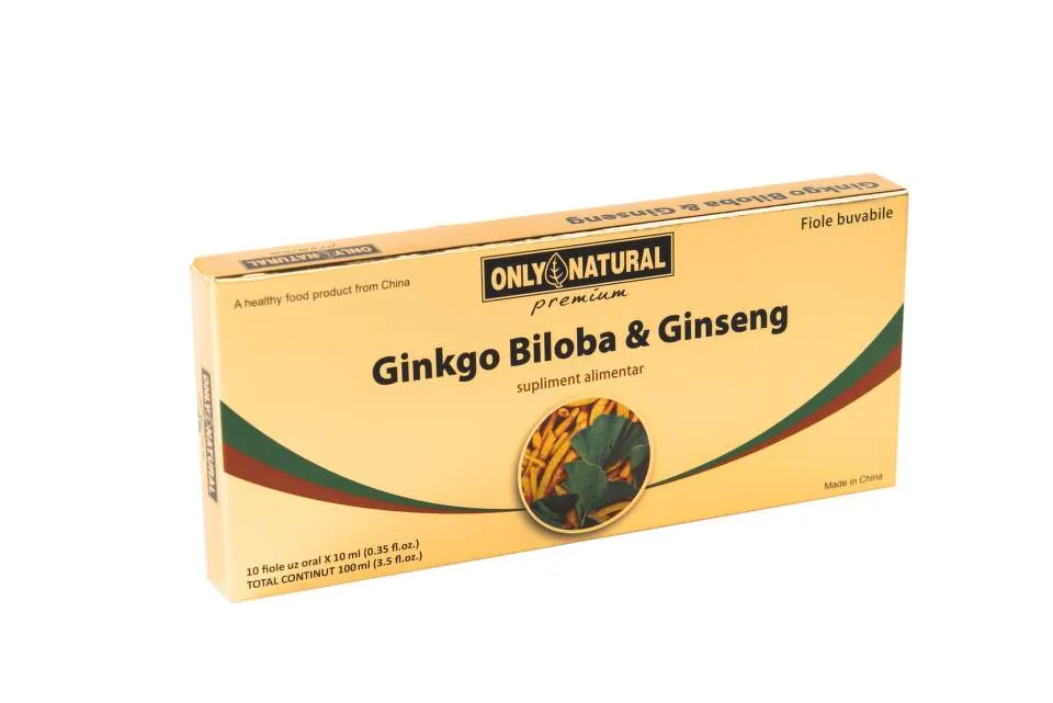ONLY NATURAL GINKGO BILOBA + GINSENG 10 FIOLE X 10ML