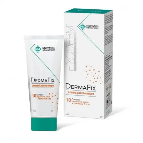 Dermafix gel pentru acnee si puncte negre, 50 g