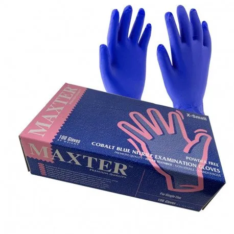 Manusi Maxter Blue Nitril L x 100buc/cut