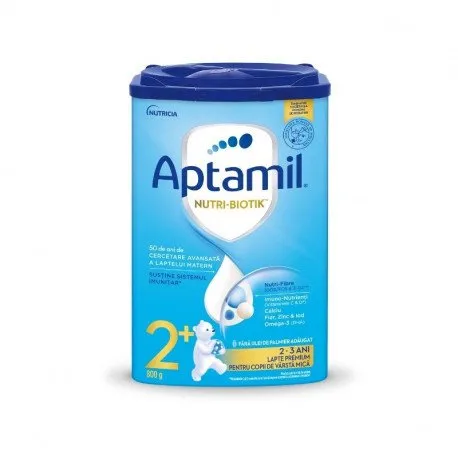 Aptamil® NUTRI-BIOTIK™ 2+, Lapte pentru copii 2+ ani, 800 g