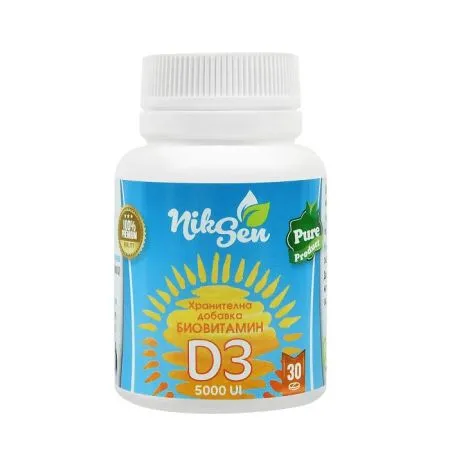 Vitamina D 1000 IU, 30 comprimate, Niksen