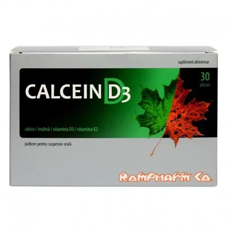 Calcein D3 x 30 plicuri – supliment de calciu