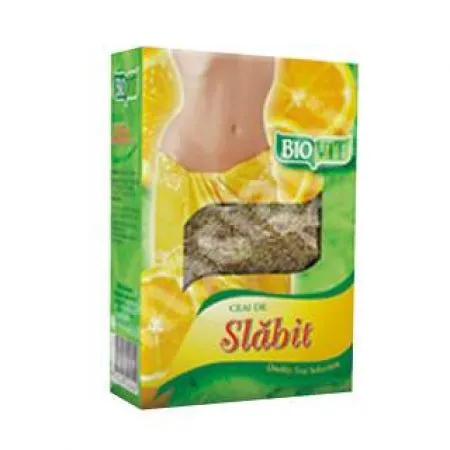 Ceai de slabit cu lamaie BioVit, 50 g, Naturavit