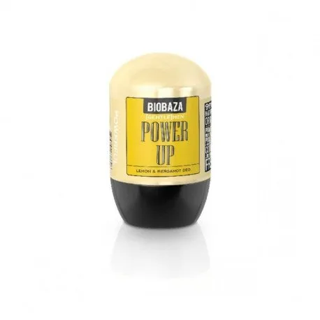 Biobaza Deodorant natural pe baza de piatra de alaun pentru barbati POWER UP, 50ml