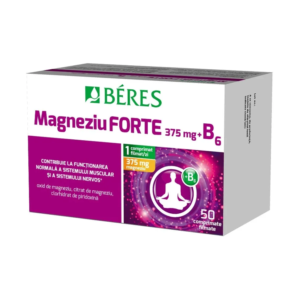 BERES MAGNEZIU FORTE + B6 50 COMPRIMATE FILMATE
