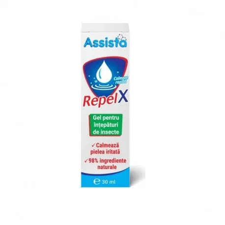 Assista RepelX Gel intepaturi de insecte, 30 ml