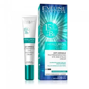 Crema pentru ochi Hyaluron Clinic 15%, 20ml, Eveline Cosmetics