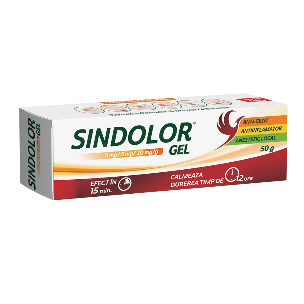 Sindolor gel, 5 mg/5 mg/20 mg/g, 50 g, Fiterman