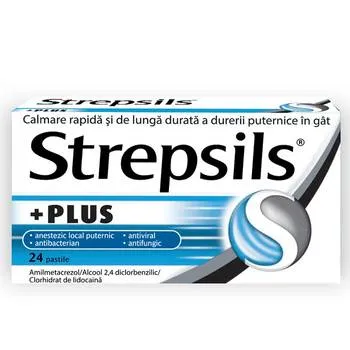 Strepsils Plus, 24 comprimate, Reckitt Benckiser